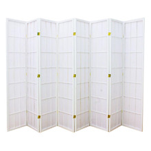 Shoji 8 Panel Rice Paper Room Divider